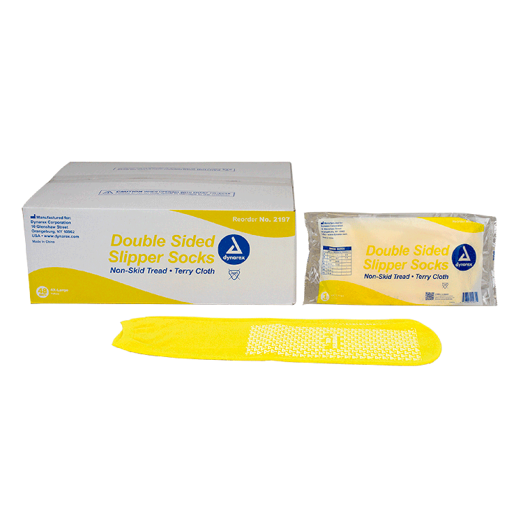 Dynarex Double Sided Slipper Socks - 48pairs/case (48 Count)