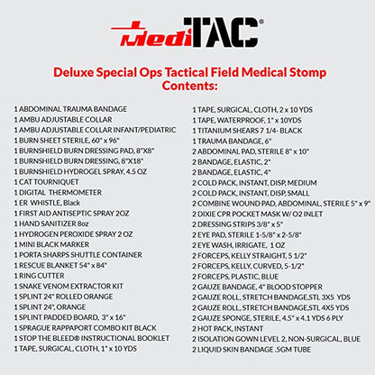 Deluxe Tactical Medical Kit with CAT Tourniquet & Bleeding Control