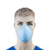 Dynarex Molded Face Mask - Blue, 50ea/bx, 20bxs/cs (1000 Count)