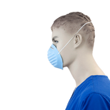 Dynarex Molded Face Mask - Blue, 50ea/bx, 20bxs/cs (1000 Count)