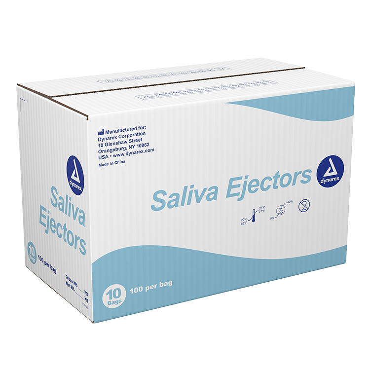Dynarex Saliva Ejectors, 100ea/bx, 10bxs/cs (1000 Count)