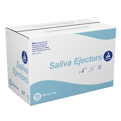 Dynarex Saliva Ejectors, 100ea/bx, 10bxs/cs (1000 Count)