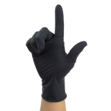 Dynarex Black Arrow Latex Exam Gloves, 6 Mil Thick, Powder-Free - 100/bx, 10bxs/cs (1000 Count)