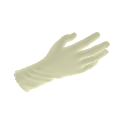Dynarex Safe-Touch Latex Exam Gloves, 3 Mil Thick, Powder-Free - 100/bx, 10bxs/cs (1000 Count)