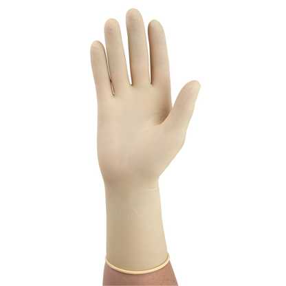 Dynarex Sterile Latex Surgical Gloves, 4 Mil Thick, Powder-Free, 50prs/bx, 4bxs/cs (200 Count)