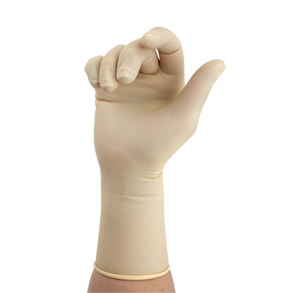 Dynarex Sterile Latex Surgical Gloves, 4 Mil Thick, Powder-Free, 50prs/bx, 4bxs/cs (200 Count)