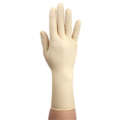 Dynarex Sterile Latex Surgical Gloves, 4 Mil Thick, Powder-Free, 50prs/bx, 4bxs/cs (200 Count)