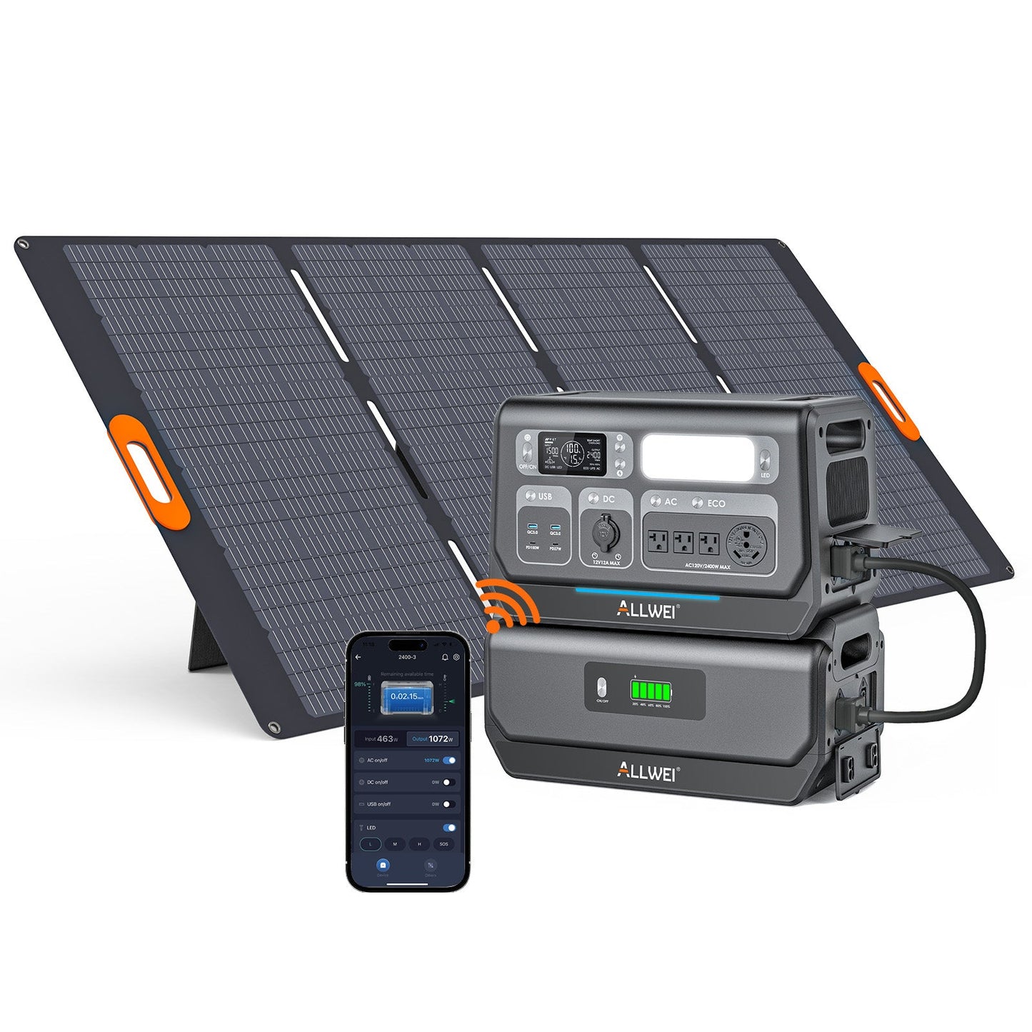 ALLWEI PPS2400+1* B200 PRO | Home Battery Backup up to 4kWh