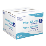 Dynarex Vinyl Exam Gloves In A Bag, 3 Mil Thick, Large, Powder-Free, Clear