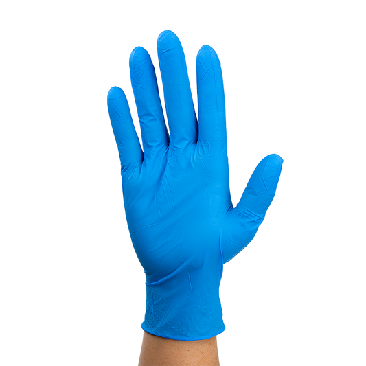 Dynarex Nitrile Exam Gloves In A Bag - Large Powder-Free, Blue - 1pr/bag, 500bgs/cs (500 Pairs)