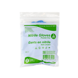 Dynarex Nitrile Exam Gloves In A Bag - Large Powder-Free, Blue - 2prs/bg, 500bgs/cs (1000 Pairs)