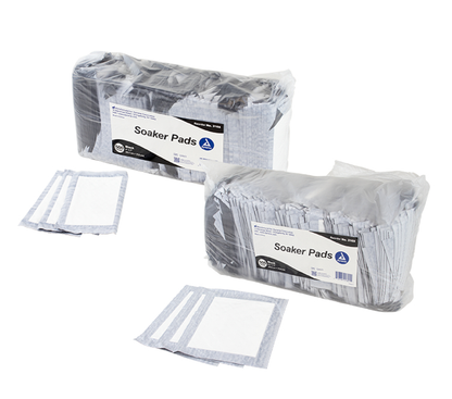 Dynarex Soaker Pads, Black - 500ea/bag, 4bags/case (2000 Count)