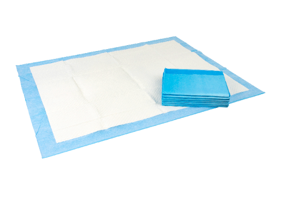 Dynarex Disposable Underpads w/ Polymer, 30" x 36" (90g), 10ea/bag, 10bags/case (100 Count)