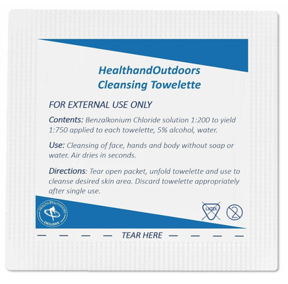 Dynarex Cleansing Towelettes, 5" x 7", 100ea/bx, 10bxs/case (1000 Count)