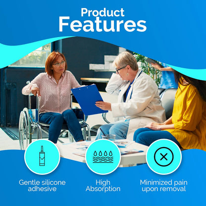 Safe N Simple Simpurity Foam Wound Dressing Silicone with Adhesive Border (192 Count)