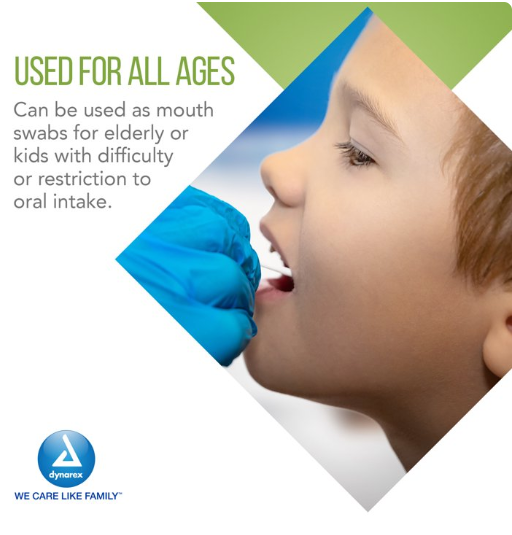 Dynarex Oral Swabsticks, Unflavored, 250ea/bx, 4bxs/case (1000 Count)