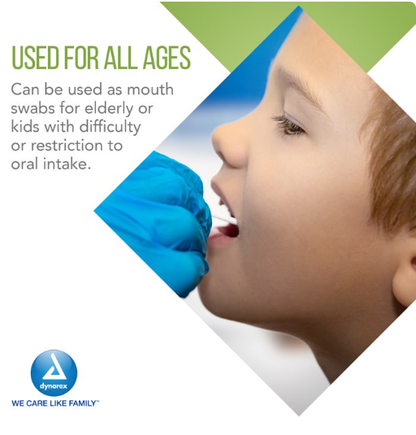 Dynarex Oral Swabsticks, Unflavored, 250ea/bx, 4bxs/case (1000 Count)