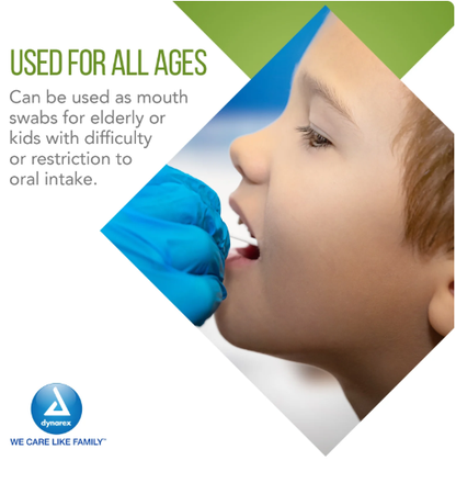 Dynarex Oral Swabsticks, Unflavored, 20ea/bx, 50bxs/case (1000 Count)