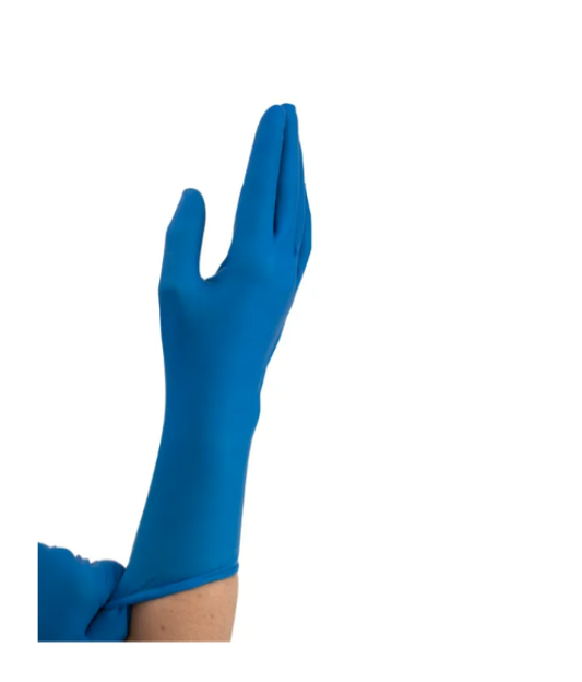 Dynarex High Risk Latex Exam Gloves, 15mil Thick, Powder-Free - 50/box, 10bxs/case (500 Count)