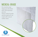 Dynarex Alcohol Prep Pad - Sterile, Medium, 200/bx, 10bxs/case (2000 Count)