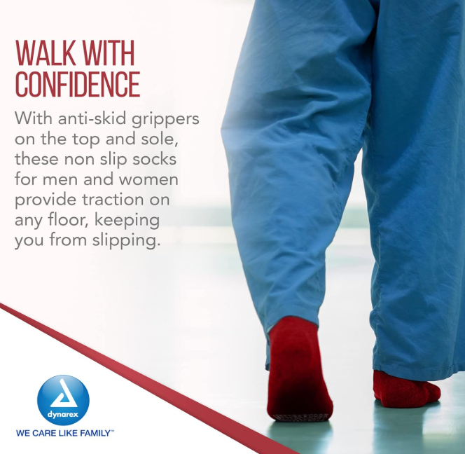 Dynarex Double Sided Slipper Socks - 48pairs/case (48 Count)