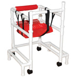 MJM International 415-OR-3TW 18" internal width- with anti-tip outriggers- 3" twin casters- height adjustable- 250 lbs weight capacity
