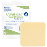 Dynarex CuraFoam - Foam Dressing, 10ea/bx, 12bxs/cs (120 Count)