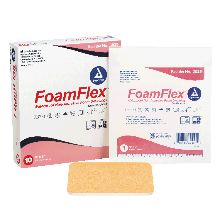 Dynarex FoamFlex - Non-Adhesive Waterproof Foam (120 Count)