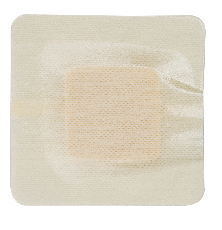 Dynarex DynaFoam AG - Bordered Silver Foam, 4" x 4", 10ea/bx, 10bxs/cs (100 Count)