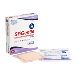 Dynarex SiliGentle - Silicone Bordered Foam Dressing, 10ea/bx, 12bxs/cs (120 Count)