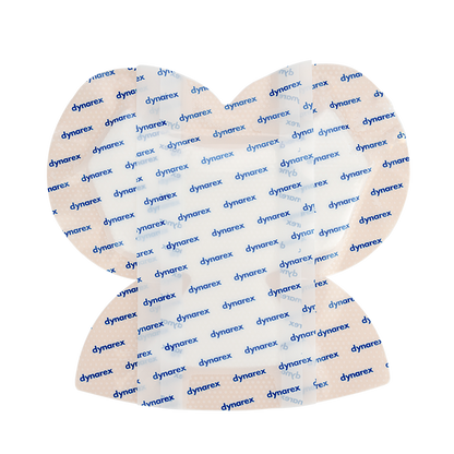 Dynarex SiliGentle - Silicone Bordered Foam Dressing, Heel - 5ea/bx, 12bxs/cs (60 Count)