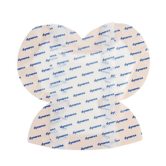 Dynarex SiliGentle - Silicone Bordered Foam Dressing, Heel - 5ea/bx, 12bxs/cs (60 Count)