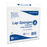 Dynarex Lap Sponge - Pre-washed - Sterile, 5ea/bx, 40bxs/cs (200 Count)