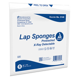 Dynarex Lap Sponge - Pre-washed - Sterile, 5ea/bx, 40bxs/cs (200 Count)