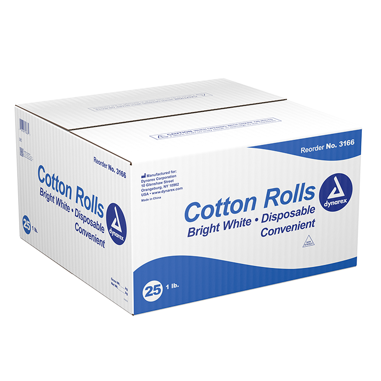 Dynarex Cotton Rolls, 1 lb. - 25ea/case (25 Count)
