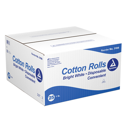 Dynarex Cotton Rolls, 1 lb. - 25ea/case (25 Count)