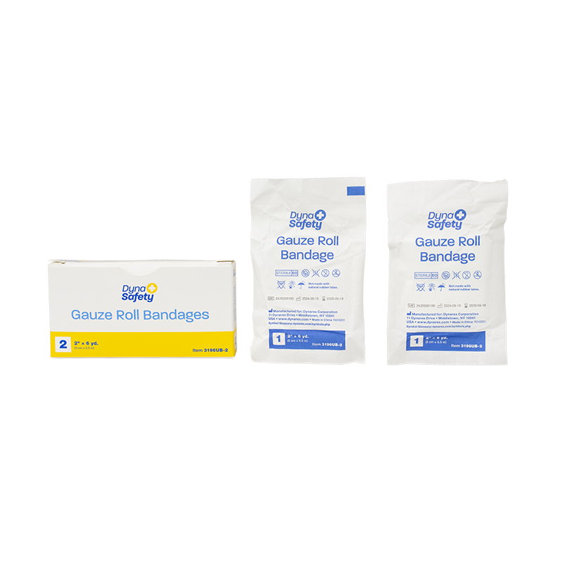 Dynarex Gauze Roll Bandage - 2/Unit, 2 x 6 yd 2ea/bx, 100bxs/cs (200 Count)