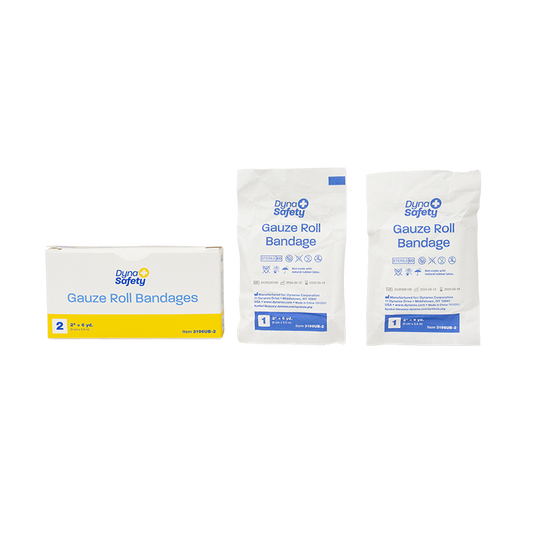 Dynarex Gauze Roll Bandage - 2/Unit, 2 x 6 yd 2ea/bx, 100bxs/cs (200 Count)
