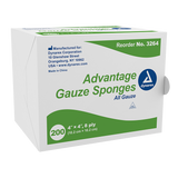 Dynarex Advantage Surgical Sponges, 4" x 4" 8 Ply  200ea/bx, 20bxs/cs (4000 Count)