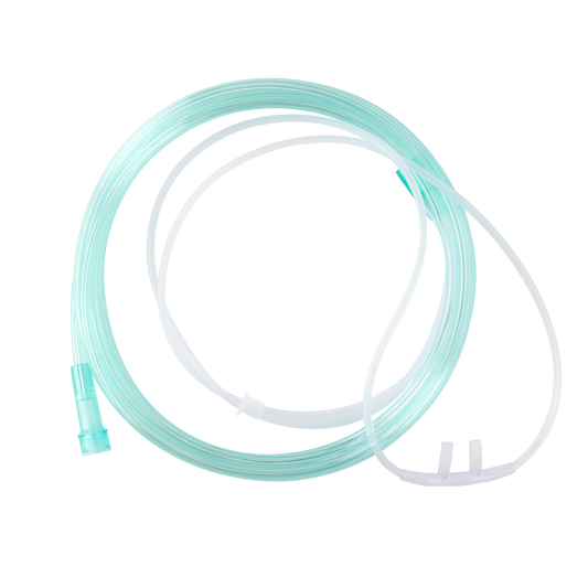Dynarex Resp-O2 Nasal Oxygen Cannulas with Standard Tips - Adult, 21' Standard Connector (25 Count)