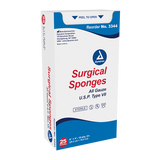 Dynarex Surgical Gauze Sponge - Sterile 2's, 8" x 4" 12 Ply, 25ea/bx, 20bxs/cs (500 Count)