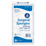 Dynarex Surgical Gauze Sponge - Sterile 2's, 8" x 4" 12 Ply, 25ea/bx, 20bxs/cs (500 Count)