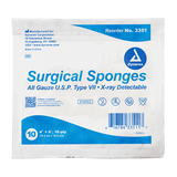 Dynarex X-Ray Detectable Surgical Gauze Sponge - Sterile, 4" x 4", 10ea/bx, 128bxs/cs (1280 Count)