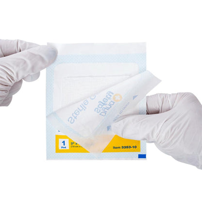 Dynarex Gauze Pad - Sterile 1's, 3" x 3" 12 Ply, 10ea/bx, 48bxs/cs (480 Count)