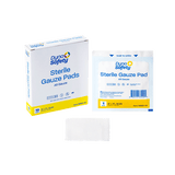 Dynarex Gauze Pad - Sterile 1's, 3" x 3" 12 Ply, 4ea/bx, 100bxs/cs (400 Count)