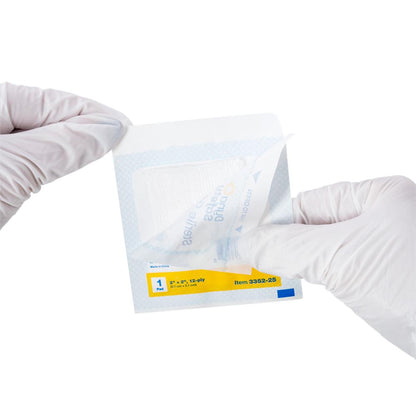 Dynarex Gauze Pad - Sterile 1's, 3" x 3" 12 Ply, 25ea/bx, 28bxs/cs (700 Count)