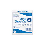 Dynarex Sterile Gauze Pads 1's - 12 Ply, 100ea/bx