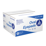 Dynarex Oval Eye Pads - Sterile, 2 5/8" x 1 5/8"  50ea/bx, 12bxs/cs (600 Count)