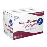 Dynarex Non-Woven Sponge - Sterile 2's, 2" x 2" 4 Ply - 50ea/bx, 30bxs/cs (1500 Count)