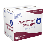 Dynarex Non-Woven Sponge - Sterile 2's, 3" x 3" 4 Ply - 50ea/bx, 24bxs/cs (1200 Count)